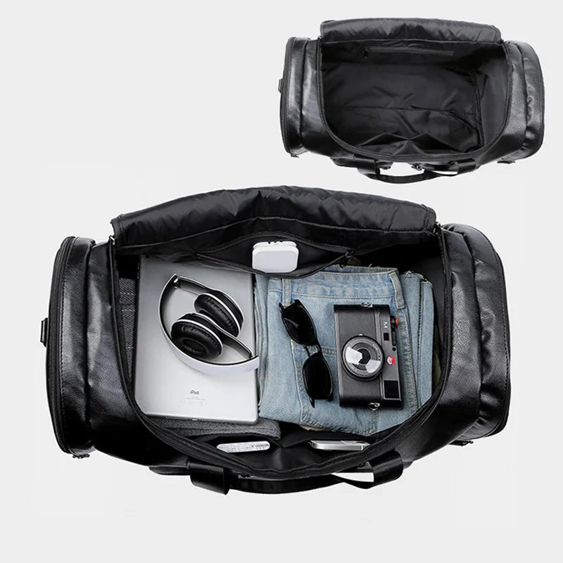 Henri Duval™ Genuine Leather Duffle Bag