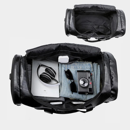 Henri Duval™ Genuine Leather Duffle Bag