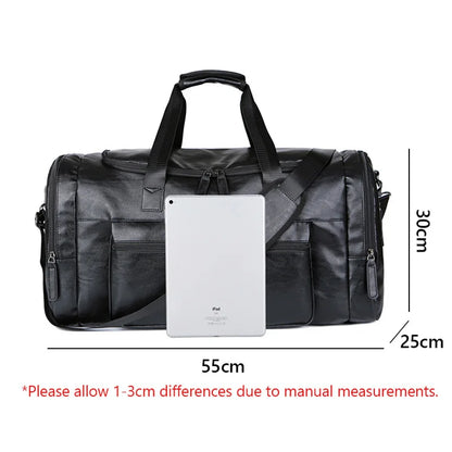 Henri Duval™ Genuine Leather Duffle Bag