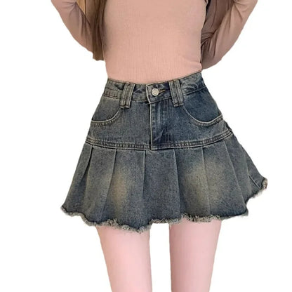 The Juliette Fringe Denim Mini