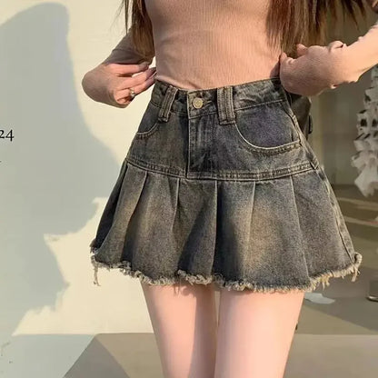 The Juliette Fringe Denim Mini