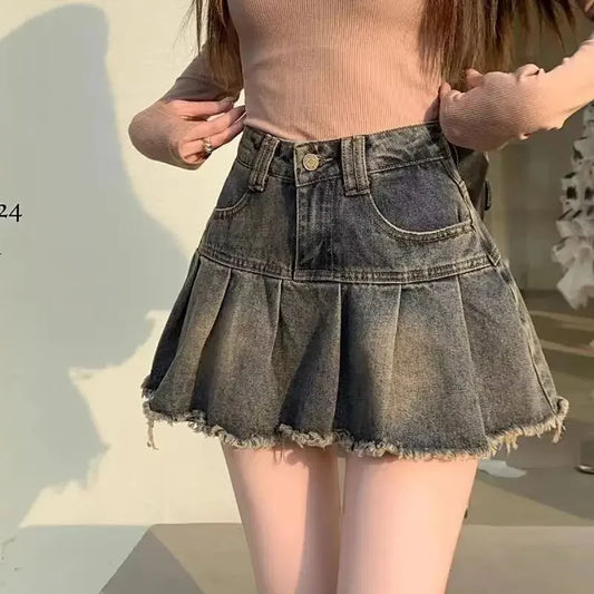 The Juliette Fringe Denim Mini