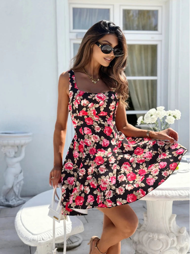 Seraphina Lace-Up Backless Dress