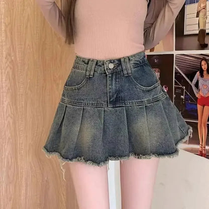 The Juliette Fringe Denim Mini